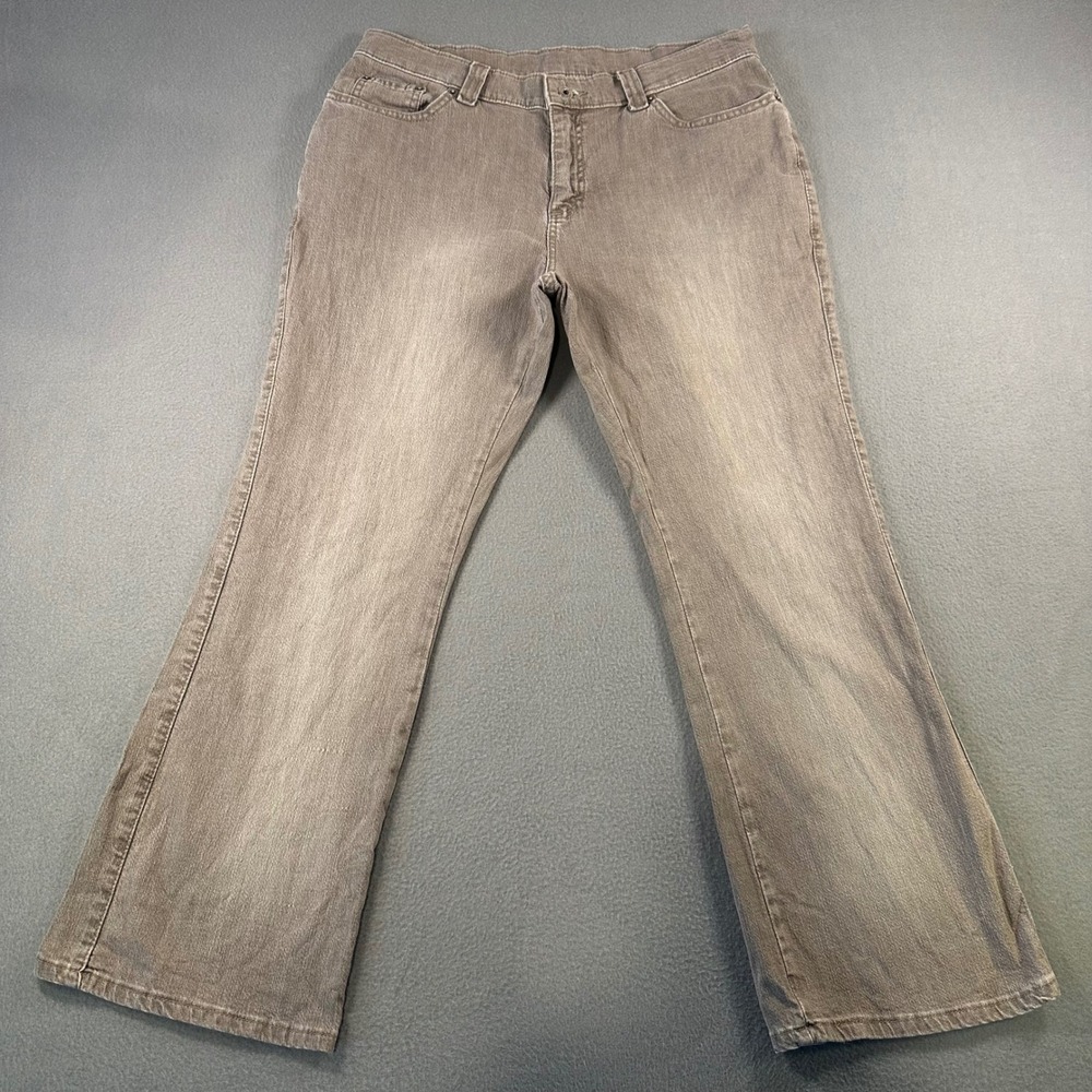 Rivet by Lee Womens 12P Taupe Brown Bootcut Denim Jeans 3056428